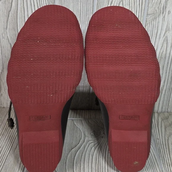 Sperry Saltwater Brown Plaid Duck Boots Womens Size 9 - Picture 8 of 14